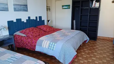 Un ou plusieurs lits dans un hébergement de l'établissement Le relais du phare