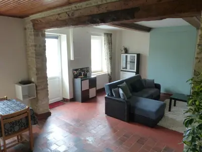 Coin salon dans l'établissement Jolie maison pour 4 à 6 personnes