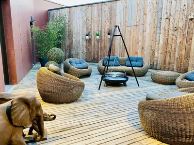 Coin salon dans l'établissement Cap Orne