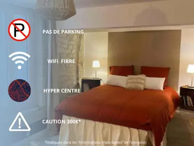 Un ou plusieurs lits dans un hébergement de l'établissement Studio hyper centre de Caen