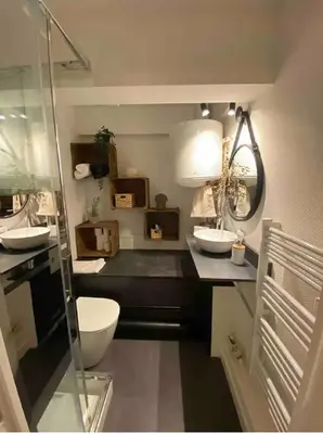 Salle de bains dans l'établissement Studio hyper centre de Caen
