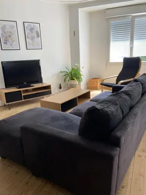 Télévision ou salle de divertissement dans l'établissement Maison proche Mont Saint Michel