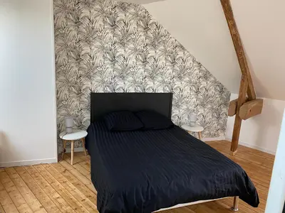 Un ou plusieurs lits dans un hébergement de l'établissement Maison proche Mont Saint Michel