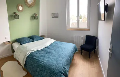 Un ou plusieurs lits dans un hébergement de l'établissement Gîte mont-blan