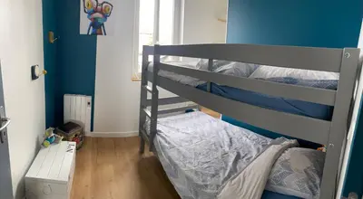 Un ou plusieurs lits dans un hébergement de l'établissement Gîte mont-blan