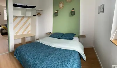 Un ou plusieurs lits dans un hébergement de l'établissement Gîte mont-blan