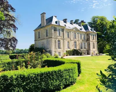 Jardin de l'établissement Charming 18th Century Chateau, near Bayeux in Calvados, Normandie
