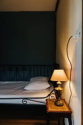 Un ou plusieurs lits dans un hébergement de l'établissement La Bergerie Chaleureux Cottage en Bord de Mer