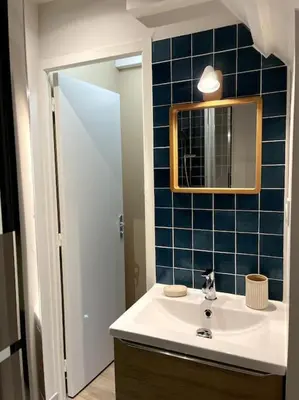 Salle de bains dans l'établissement Duplex 50m2 rénové, hyper-centre, St sauveur