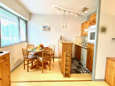 Cuisine ou kitchenette dans l'établissement Taphao, Studio pour 4 avec parking proche mer