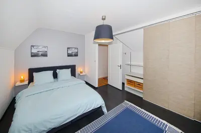 Un ou plusieurs lits dans un hébergement de l'établissement Chalet Pachamama - Pour 10 avec jacuzzi