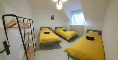 Un ou plusieurs lits dans un hébergement de l'établissement Le Mont comme à la maison