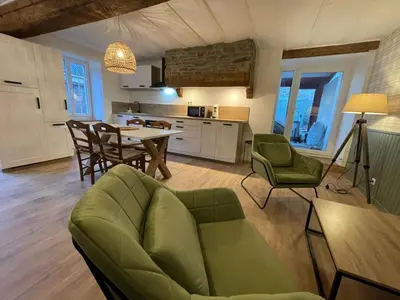 Cuisine ou kitchenette dans l'établissement Le Marlo