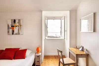 Un ou plusieurs lits dans un hébergement de l'établissement Le Tangon - Maison de 150m2 face à la mer