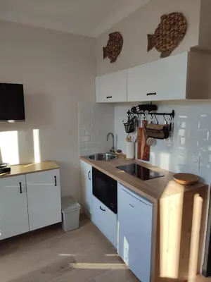 Cuisine ou kitchenette dans l'établissement un nid d ' Amour