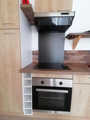 Cuisine ou kitchenette dans l'établissement Gîte 1921