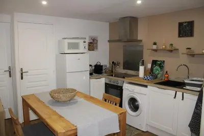Cuisine ou kitchenette dans l'établissement Acropole 2