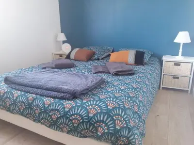 Un ou plusieurs lits dans un hébergement de l'établissement Le Courlis, à deux minutes de la plage