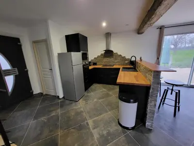 Cuisine ou kitchenette dans l'établissement gite de l'écurie
