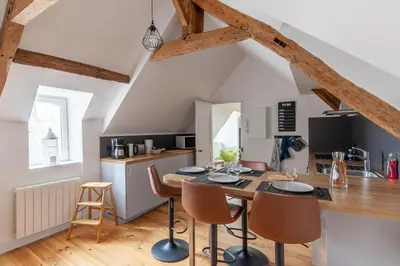 Cuisine ou kitchenette dans l'établissement Cathédrale - Charmant appt pour 4