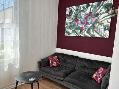 Coin salon dans l'établissement Villa Alcyon