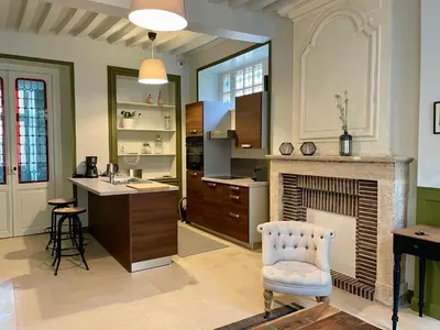 Cuisine ou kitchenette dans l'établissement Le Petit Malo - Collection La 21ème Planche