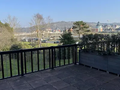 Vue générale sur la montagne ou vue sur la montagne depuis l'appartement