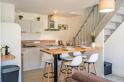 Cuisine ou kitchenette dans l'établissement Le noé