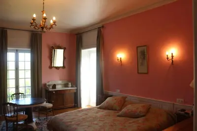 Coin salon dans l'établissement Château de Grandval - Sainte Mere Eglise