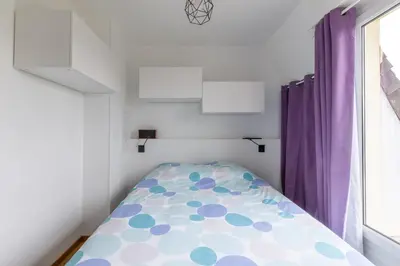 Un ou plusieurs lits dans un hébergement de l'établissement Eole - Vue mer, à 200 m de la plage