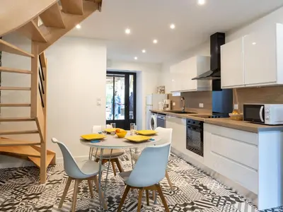 Cuisine ou kitchenette dans l'établissement Apartment L'annexe by Interhome