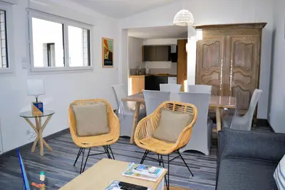Coin salon dans l'établissement La Guillaumière - Maison avec bel extérieur