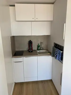 Cuisine ou kitchenette dans l'établissement T2 refait à neuf
